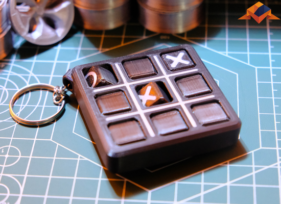 TicTacToe Anahtarlık 3D Baskı | 3draMarket 4. Fotoğraf